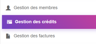 Section Crédits