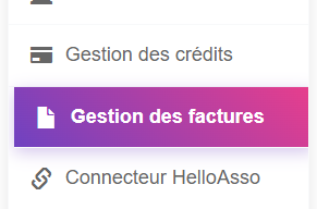 Consulter factures