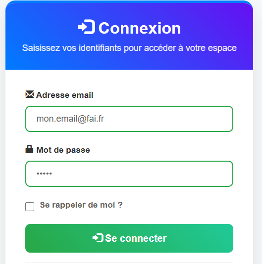 Connexion SmartContest
