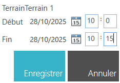 Définir créneau