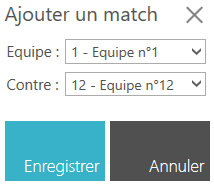 Sélectionner équipes