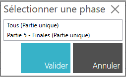 Selection des parties à imprimer